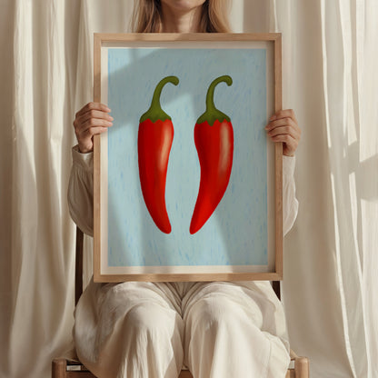 Chillies Print | 2 Colours | Kitchen