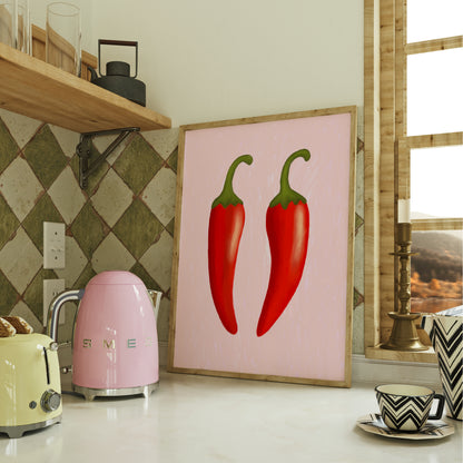 Chillies Print | 2 Colours | Kitchen