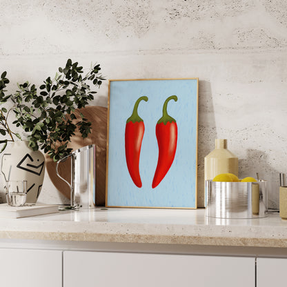 Chillies Print | 2 Colours | Kitchen