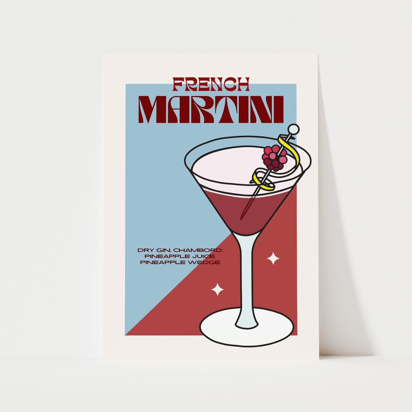French Martini Print | Cocktails