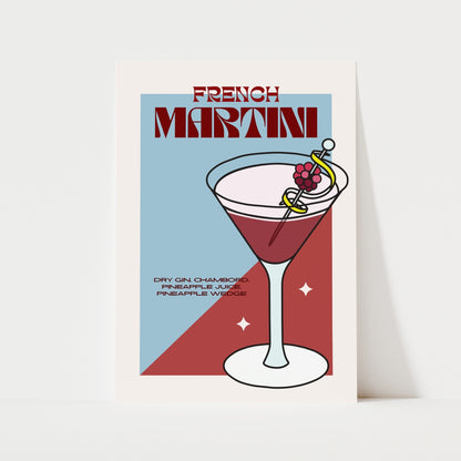 French Martini Print | Cocktails