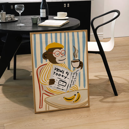 Monkey News Print | Funky