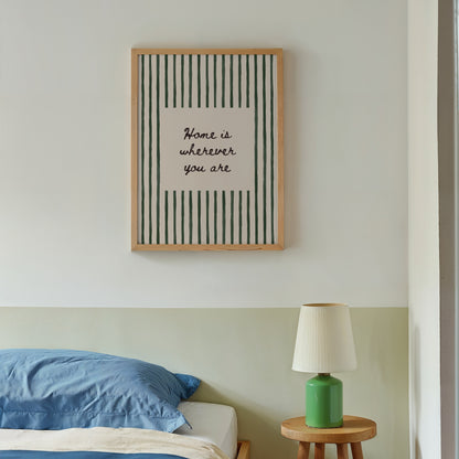 Home Is Wherever You Are Print | 5 Colours | Typography