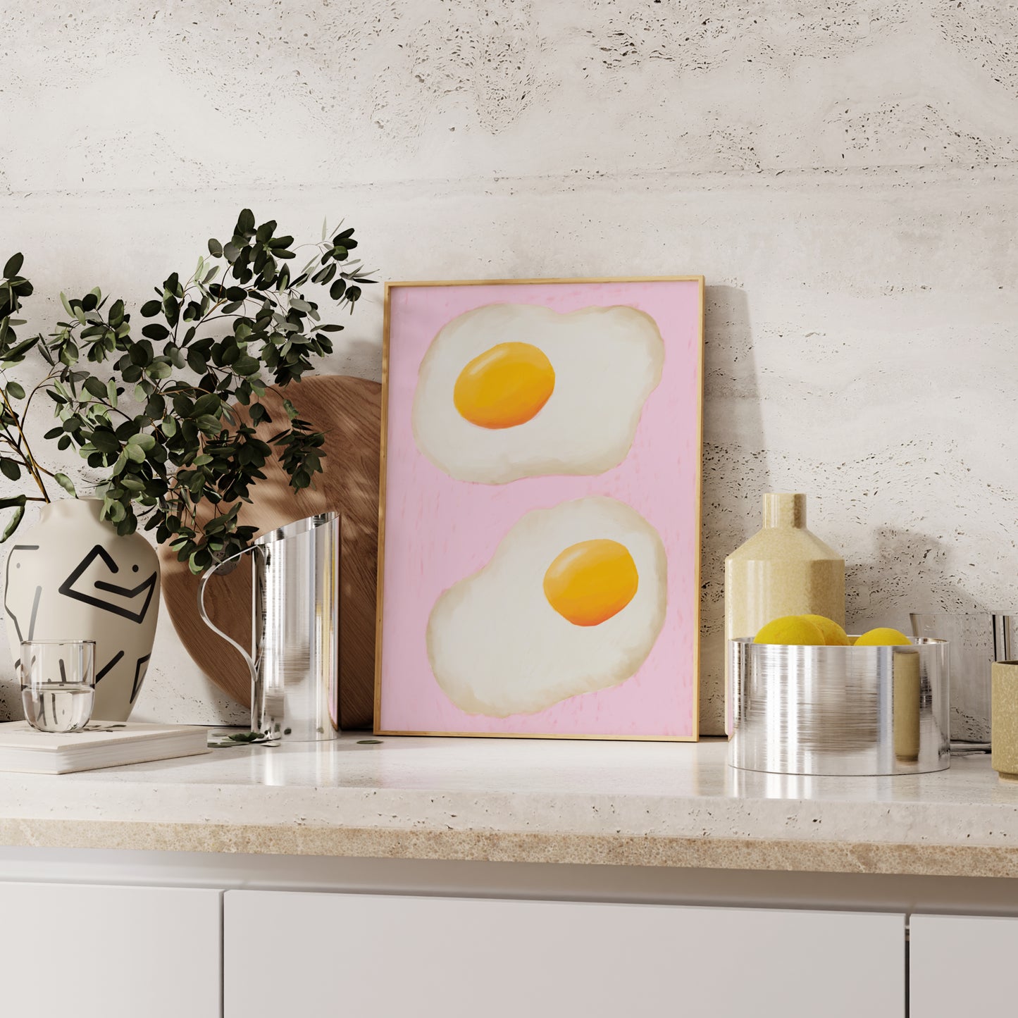 Fried Eggs Print | 3 Colours | Kitchen