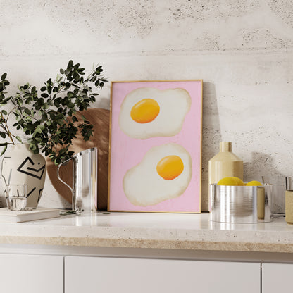 Fried Eggs Print | 3 Colours | Kitchen