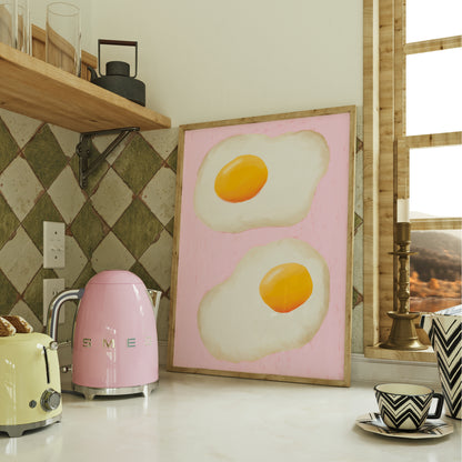 Fried Eggs Print | 3 Colours | Kitchen
