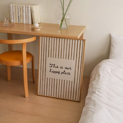 This Is Our Happy Place Print | 5 Colours | Typography