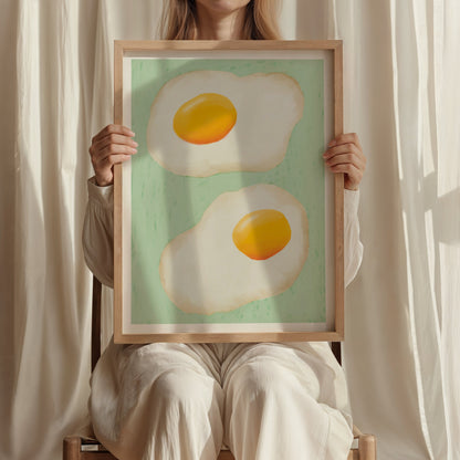 Fried Eggs Print | 3 Colours | Kitchen
