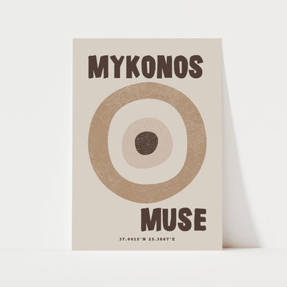 Mykonos Muse Print | 3 Colours | Travel