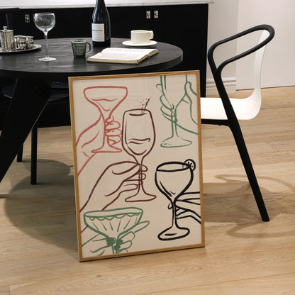 Cheers Print | 5 Colours | Kitchen