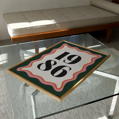 Custom Year Print | 3 Colours | Personalised