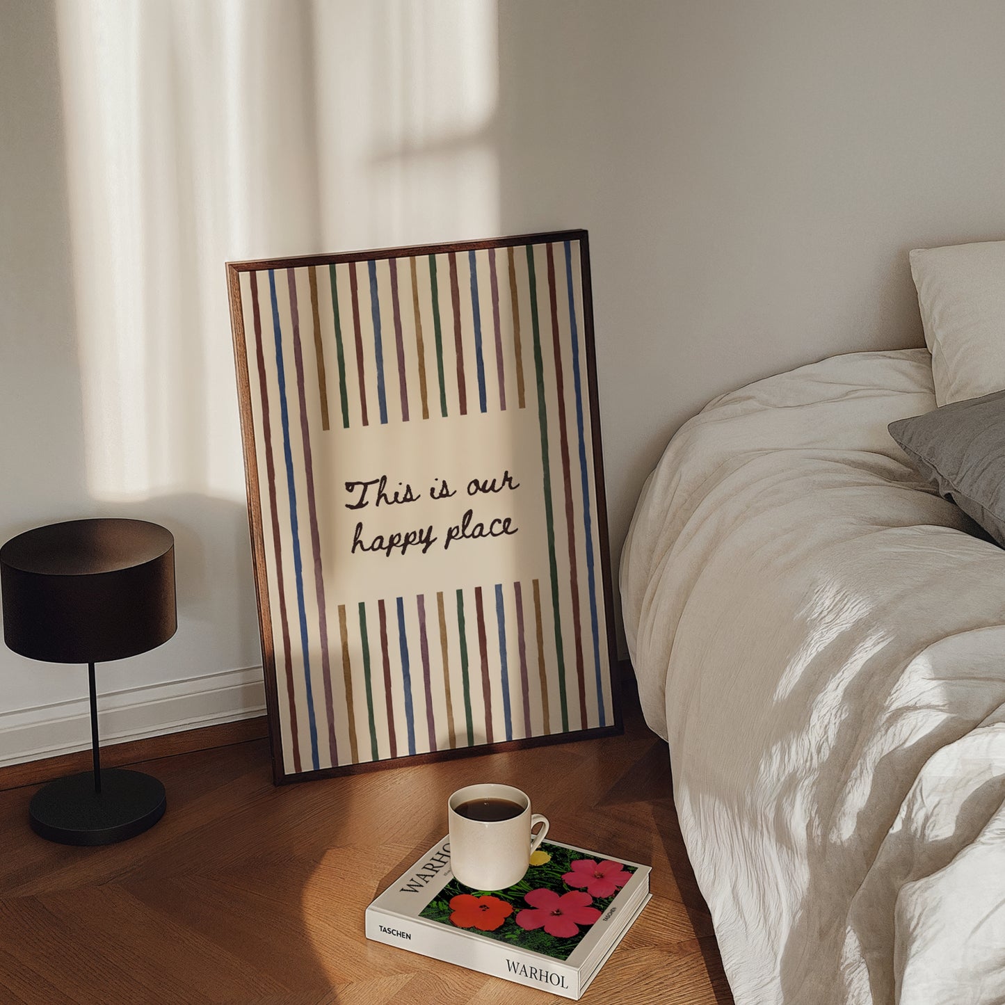 This Is Our Happy Place Print | 5 Colours | Typography