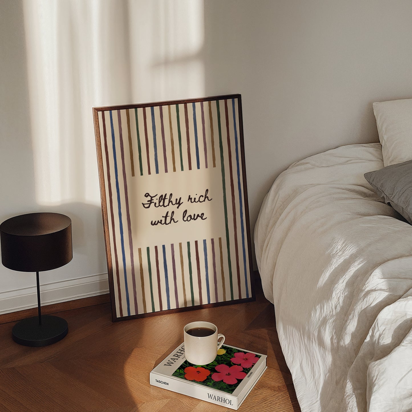 Filthy Rich With Love Print | 5 Colours | Typography
