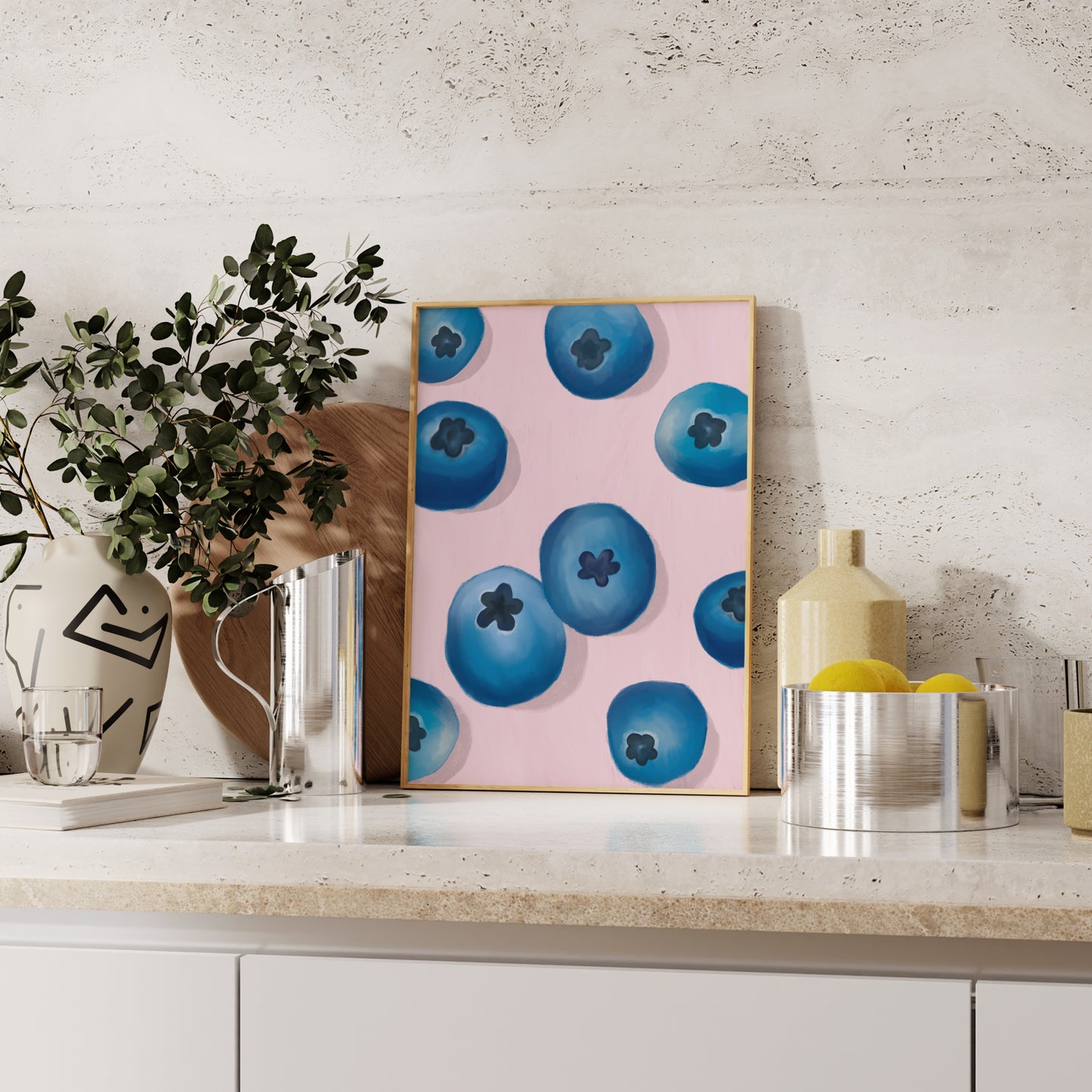 Blueberries Print | 2 Colours | Kitchen