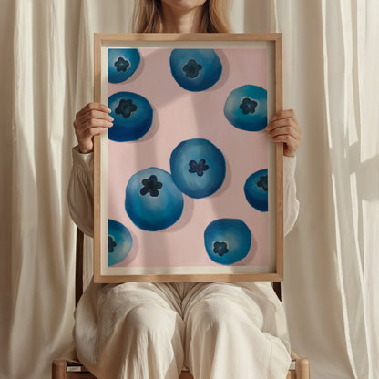 Blueberries Print | 2 Colours | Kitchen