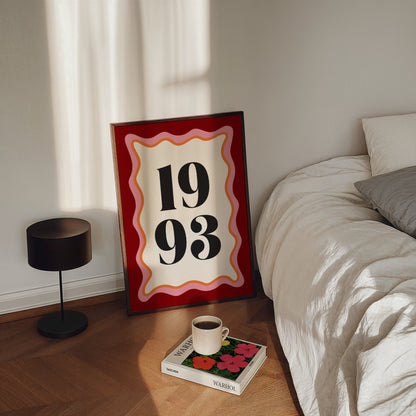 Custom Year Print | 3 Colours | Personalised