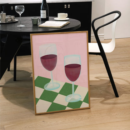 Two Wines Print | Kitchen