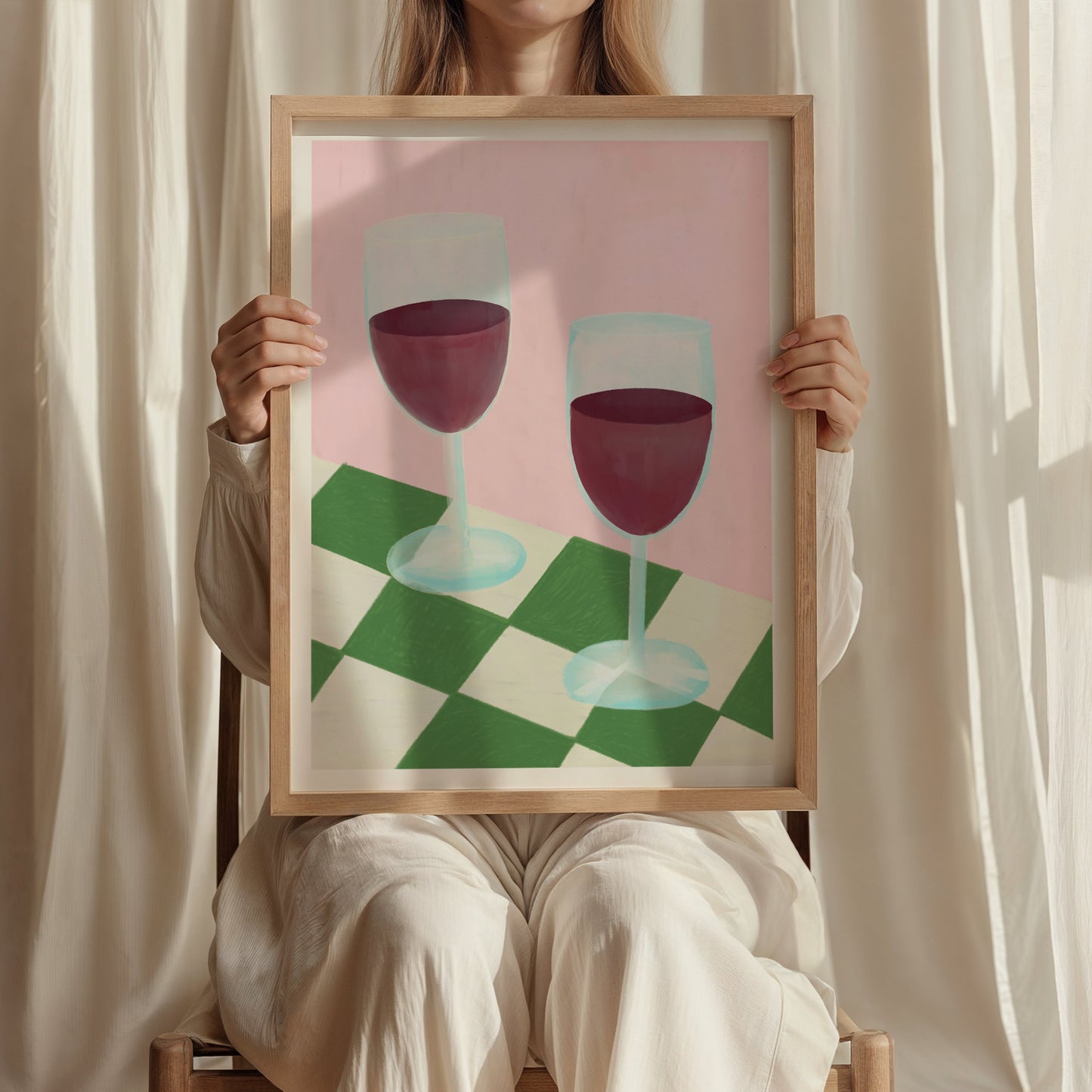 Two Wines Print | Kitchen