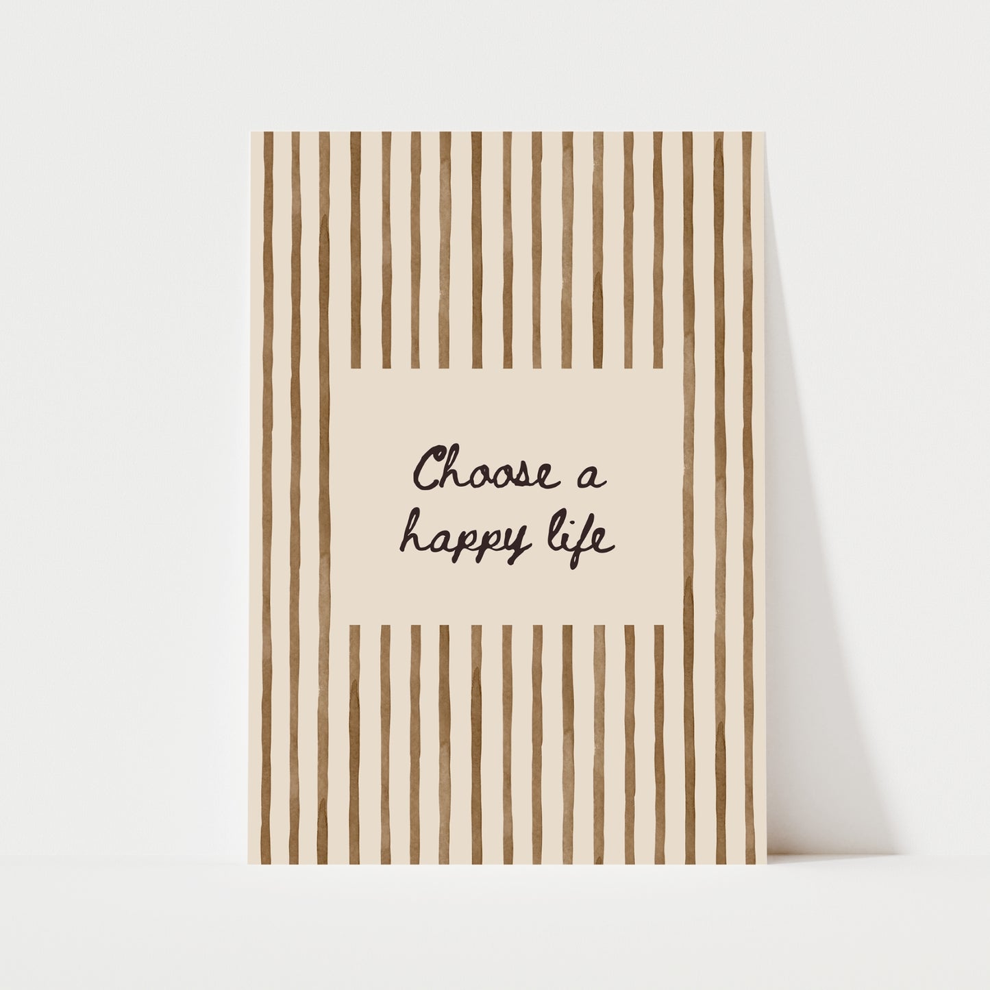 Choose A Happy Life Print | 5 Colours | Typography