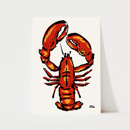 Lobster Painting Print | Kitchen