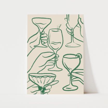 Cheers Print | 5 Colours | Kitchen