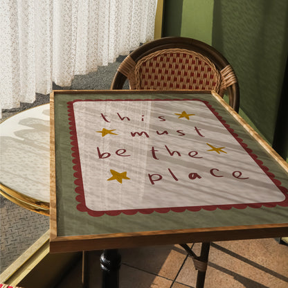This Must Be The Place Print | 4 Colours | Typography