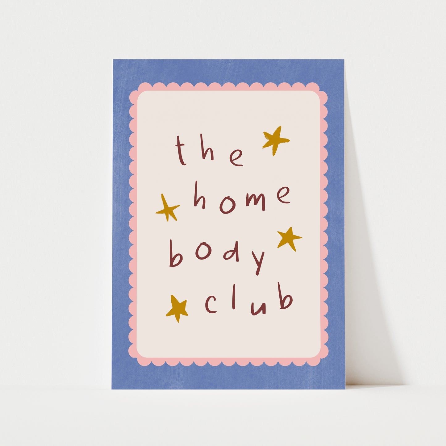 The Home Body Club Print | 4 Colours | Typography