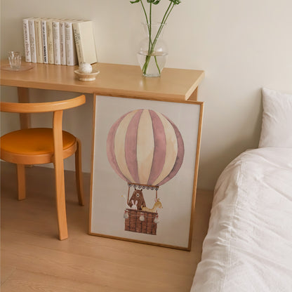 Hot Air Balloon Print | 4 Colours | Nursery & Kids