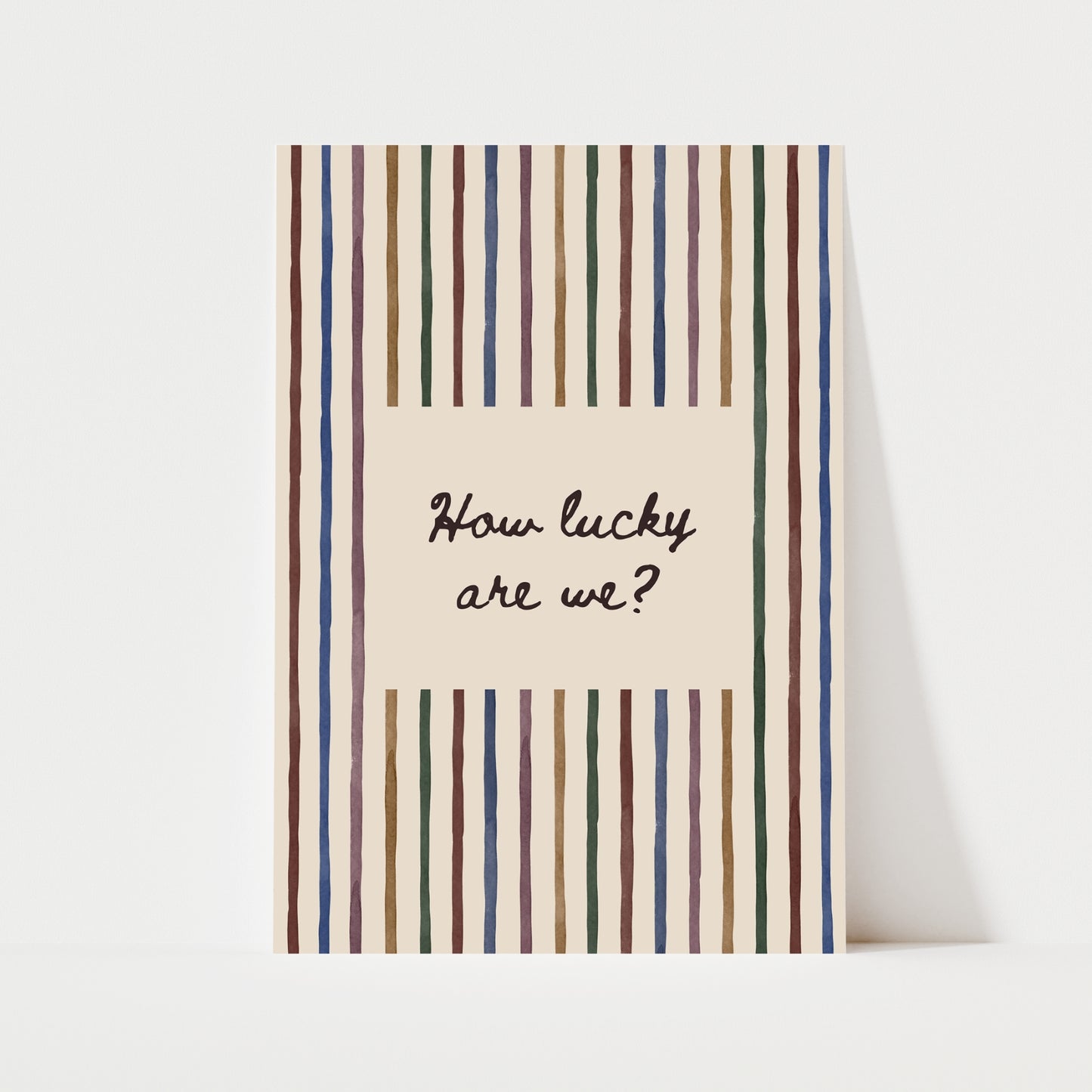 How Lucy Are We? Print | 5 Colours | Typography