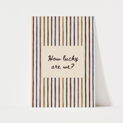 How Lucy Are We? Print | 5 Colours | Typography