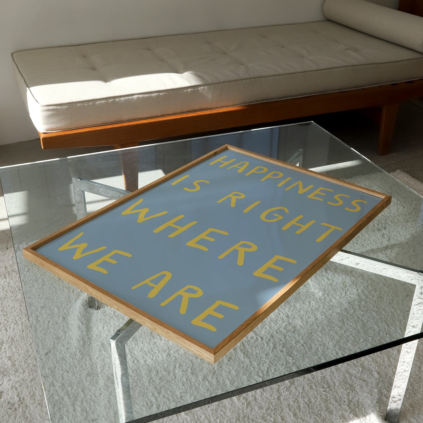 Happiness Is Right Where We Are Print | 6 Colours | Typography