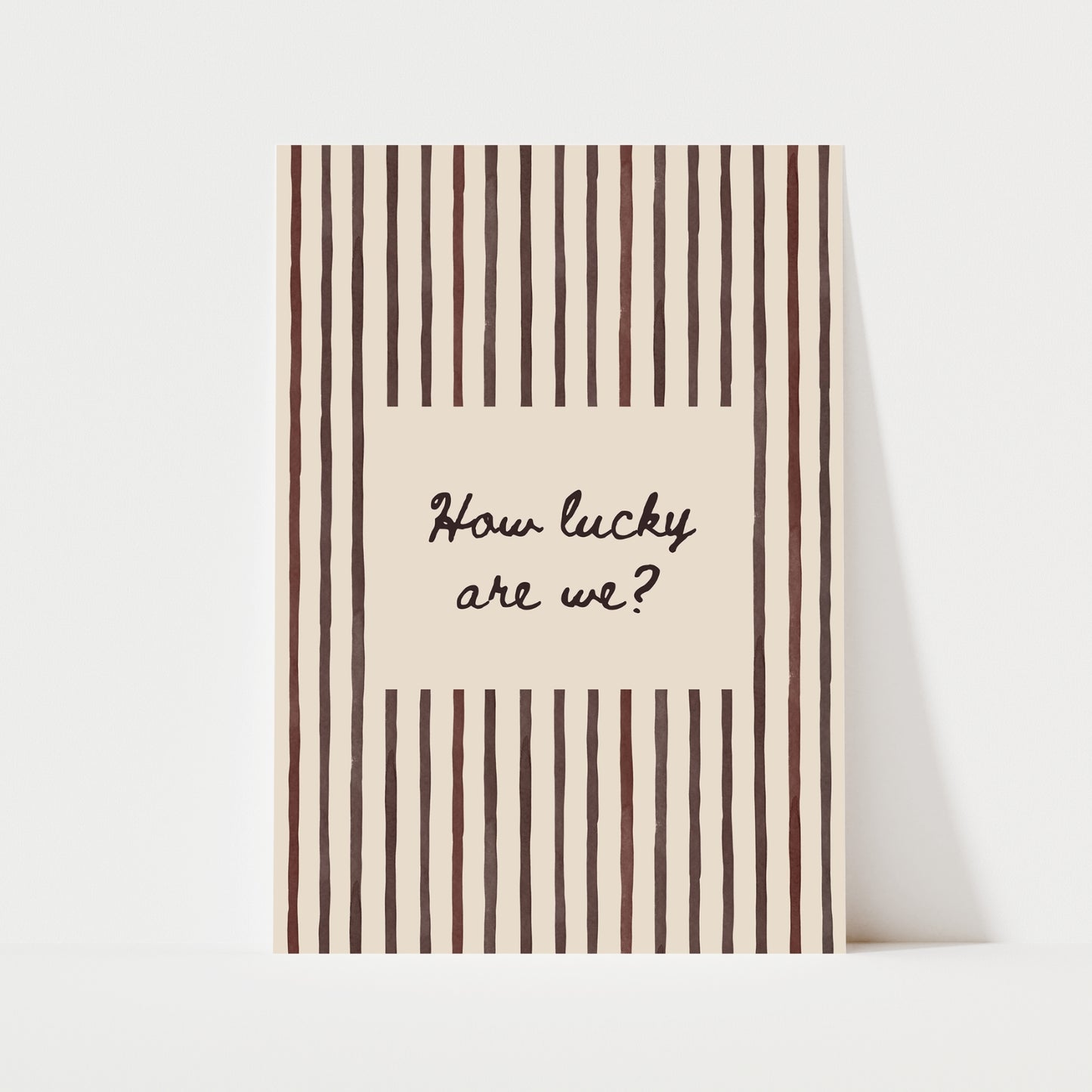 How Lucy Are We? Print | 5 Colours | Typography