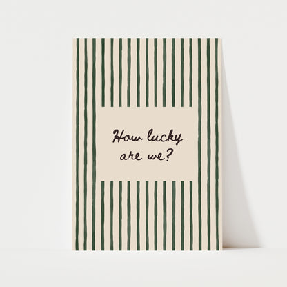 How Lucy Are We? Print | 5 Colours | Typography