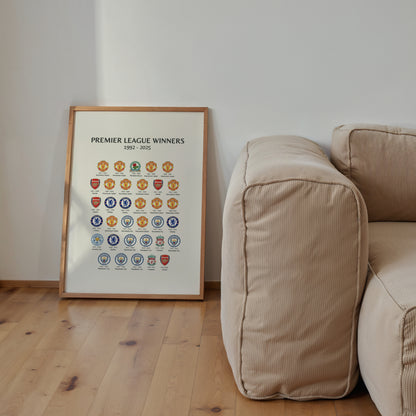 Premier League Winners Print | Sports