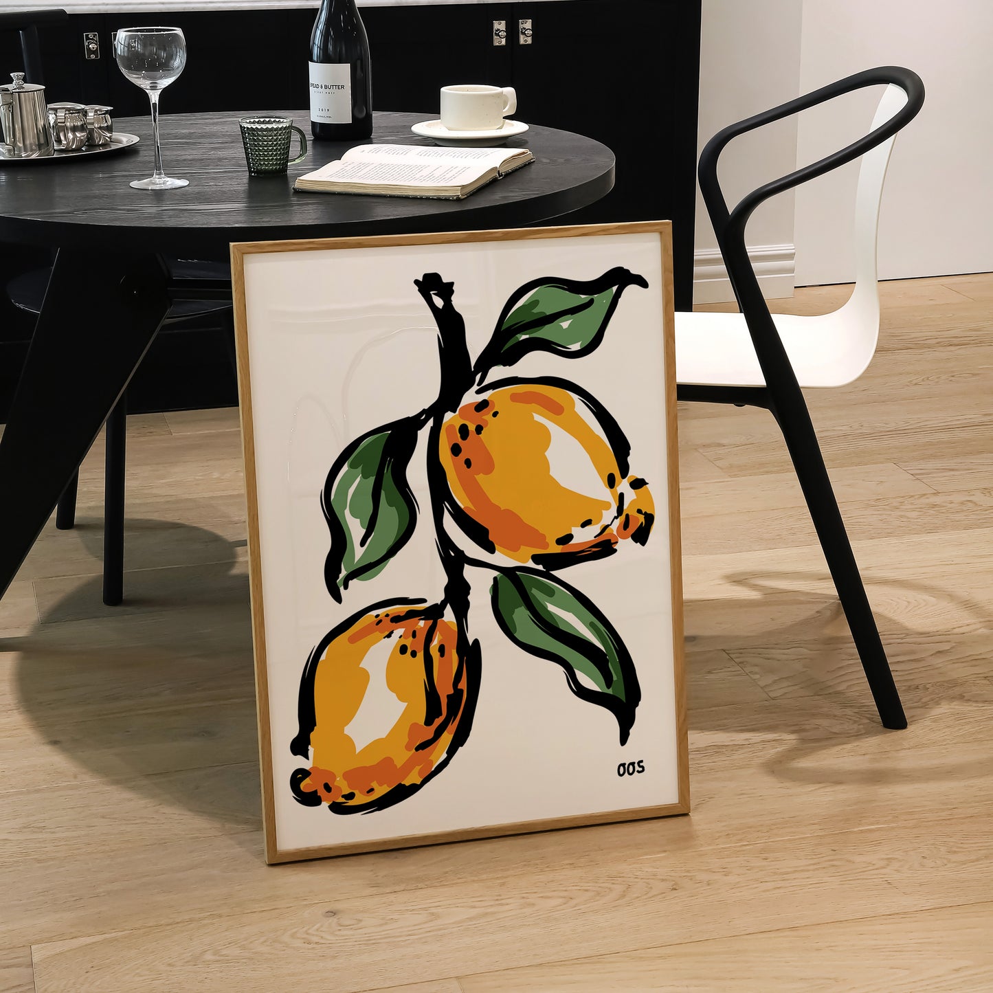 Oranges Painting Print | Kitchen