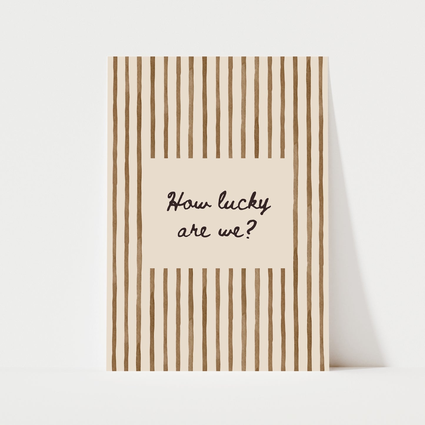 How Lucy Are We? Print | 5 Colours | Typography