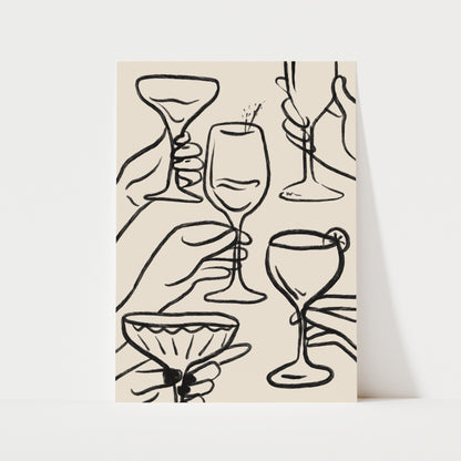 Cheers Print | 5 Colours | Kitchen