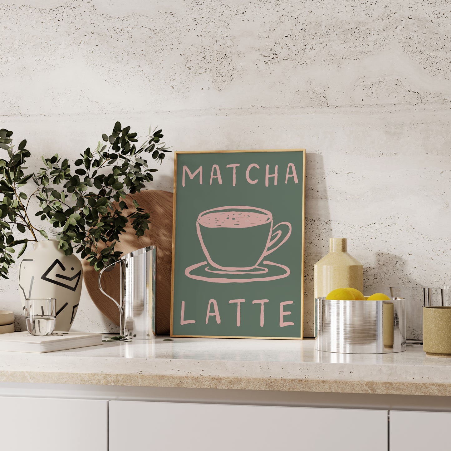 Matcha Latte Print | 4 Colours | Kitchen