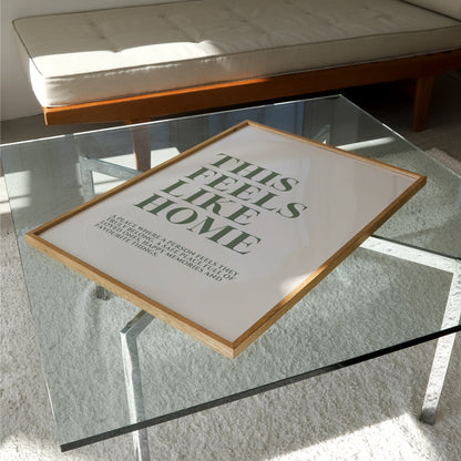 This Feels Like Home Print | 2 Colours | Typography
