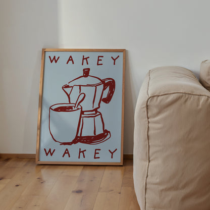 Wakey Wakey Print | 5 Colours | Kitchen