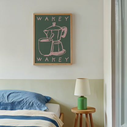 Wakey Wakey Print | 5 Colours | Kitchen