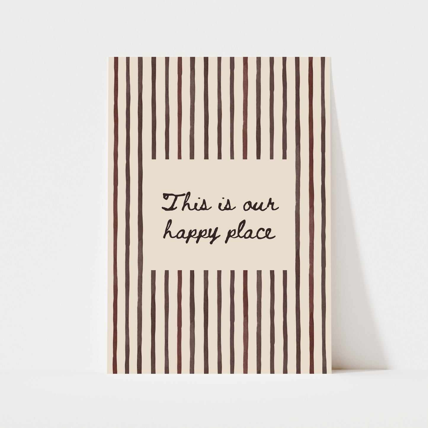 This Is Our Happy Place Print | 5 Colours | Typography