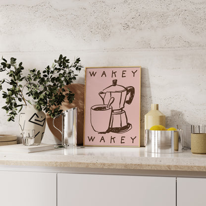 Wakey Wakey Print | 5 Colours | Kitchen