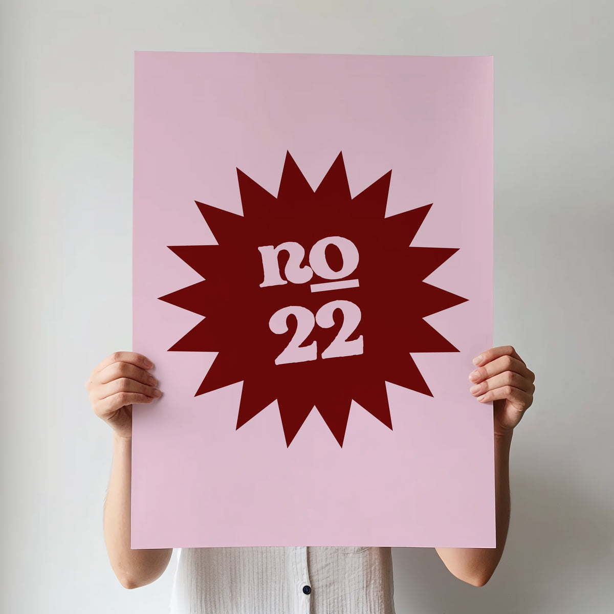 Custom House Number Emblem Print | 4 Colours | Personalised