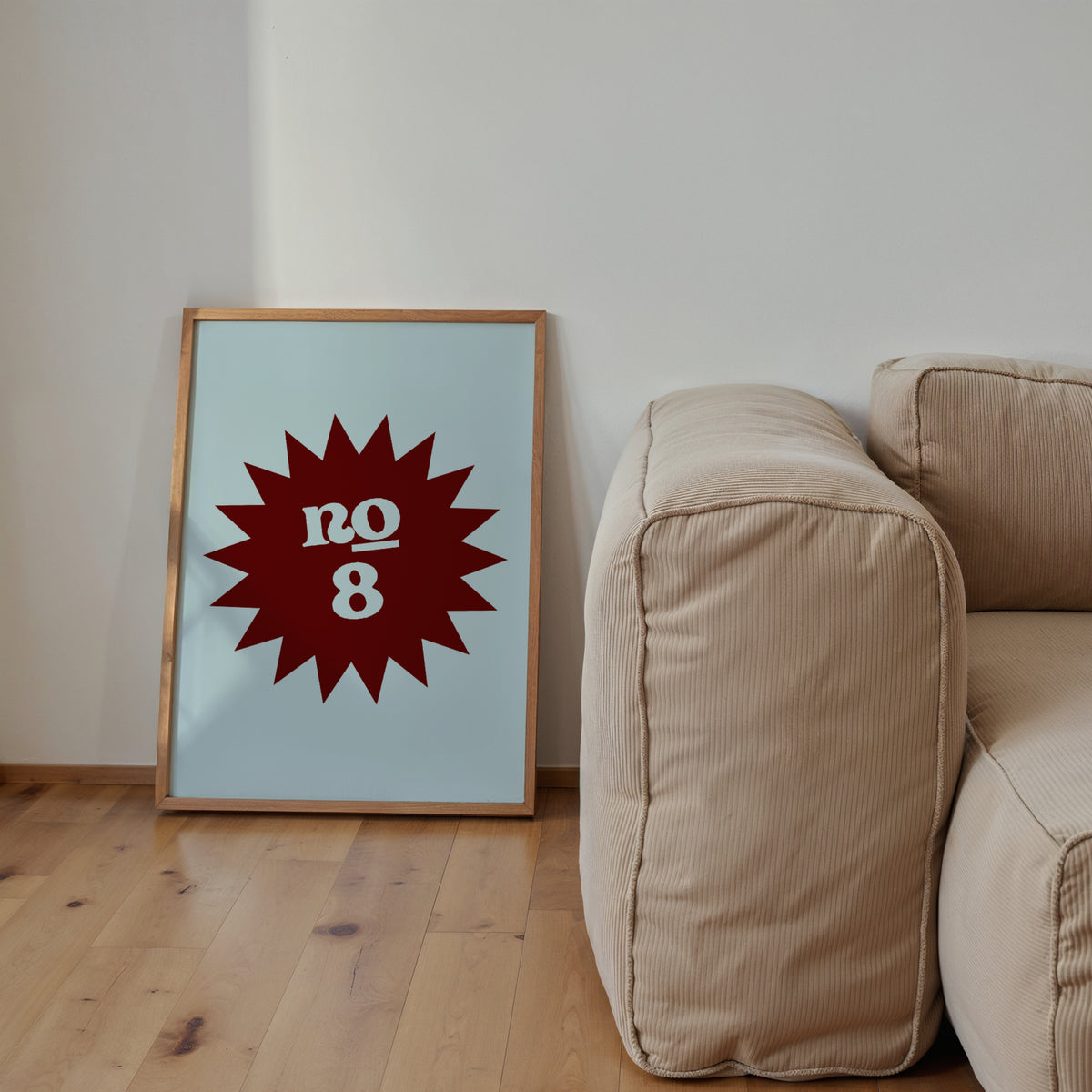 Custom House Number Emblem Print | 4 Colours | Personalised