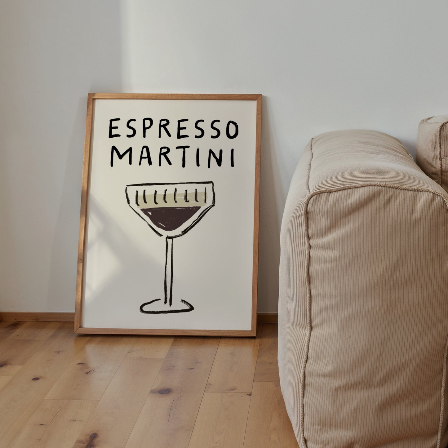 Espresso Martini Doodle Print | Cocktails