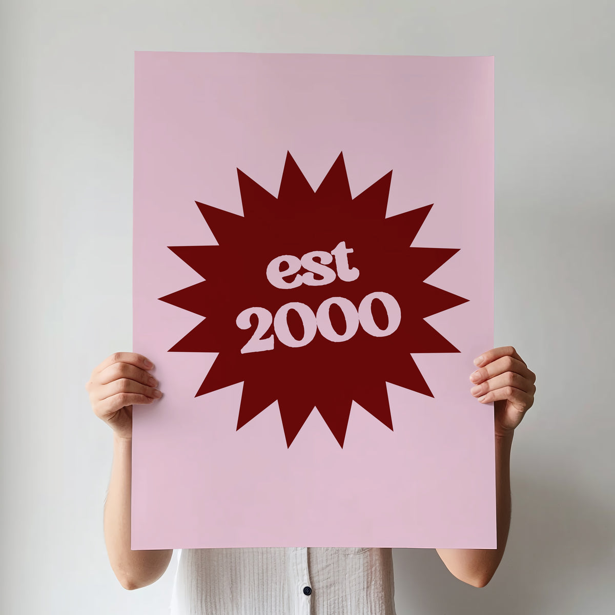Custom Year Emblem Print | 4 Colours | Personalised