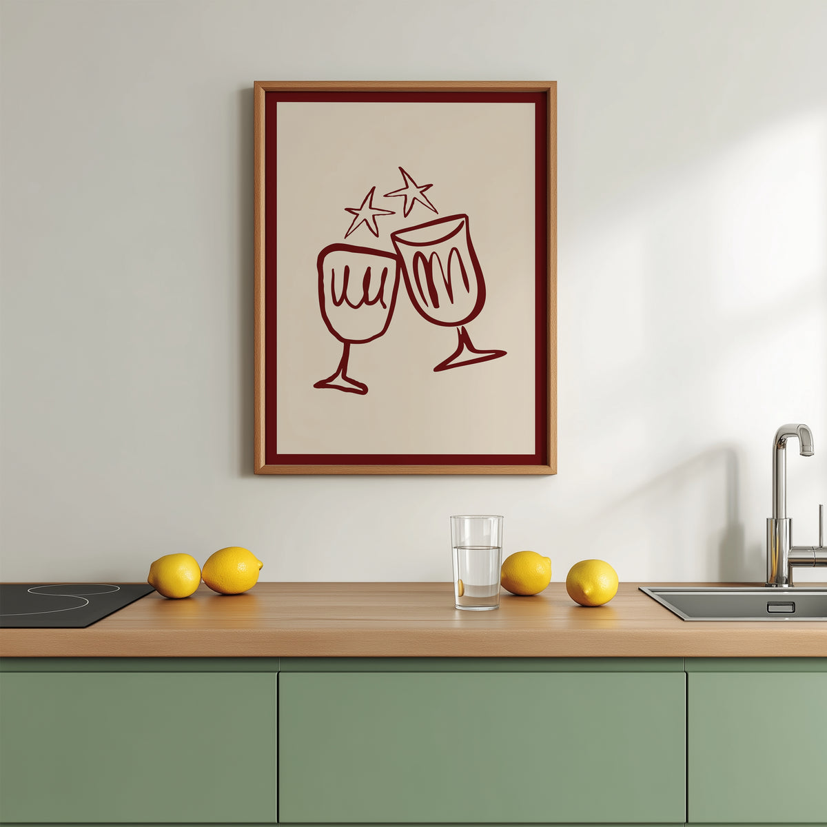 Whimsical Wine Print | Kitchen