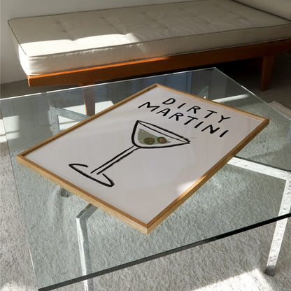 Dirty Martini Doodle Print | Cocktails