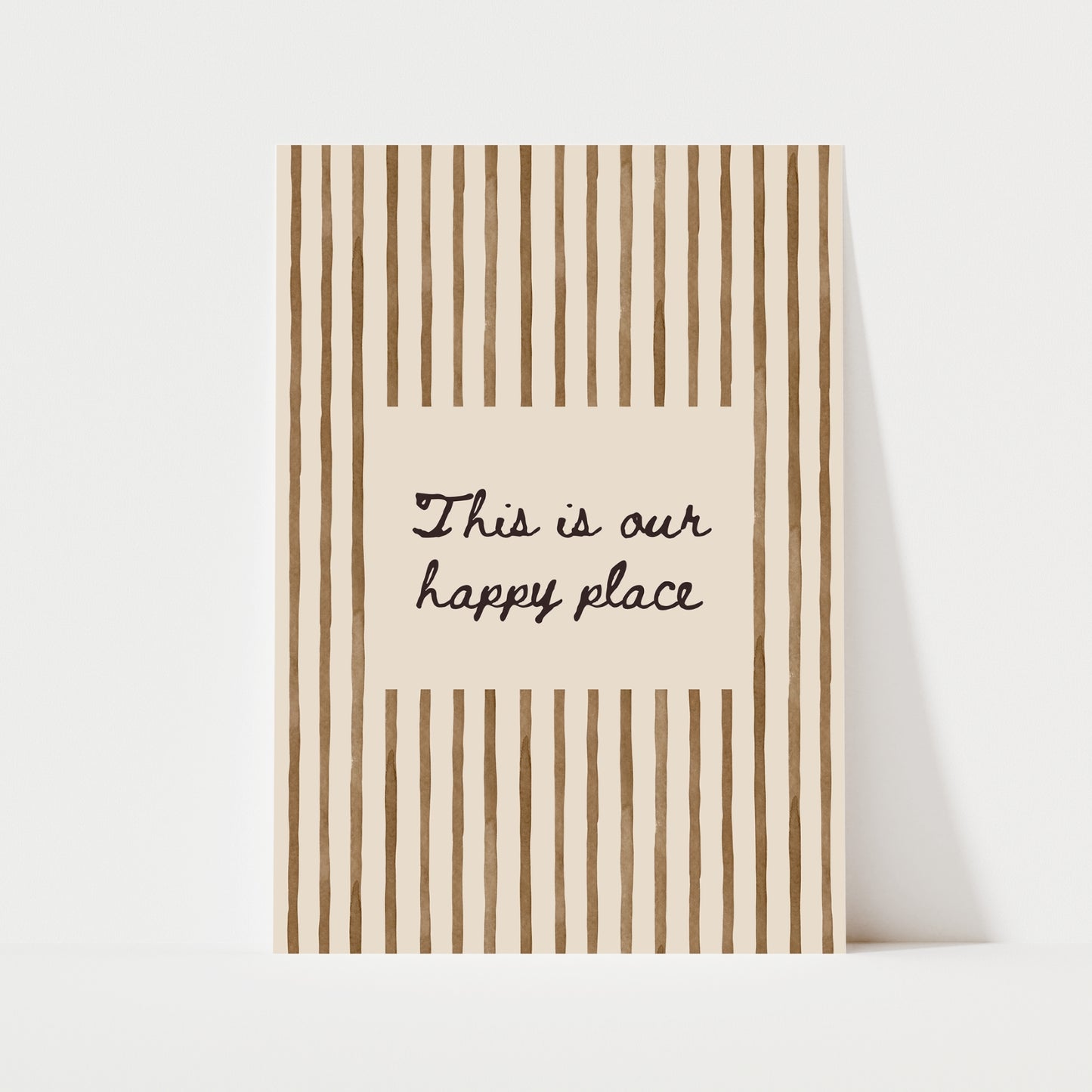 This Is Our Happy Place Print | 5 Colours | Typography